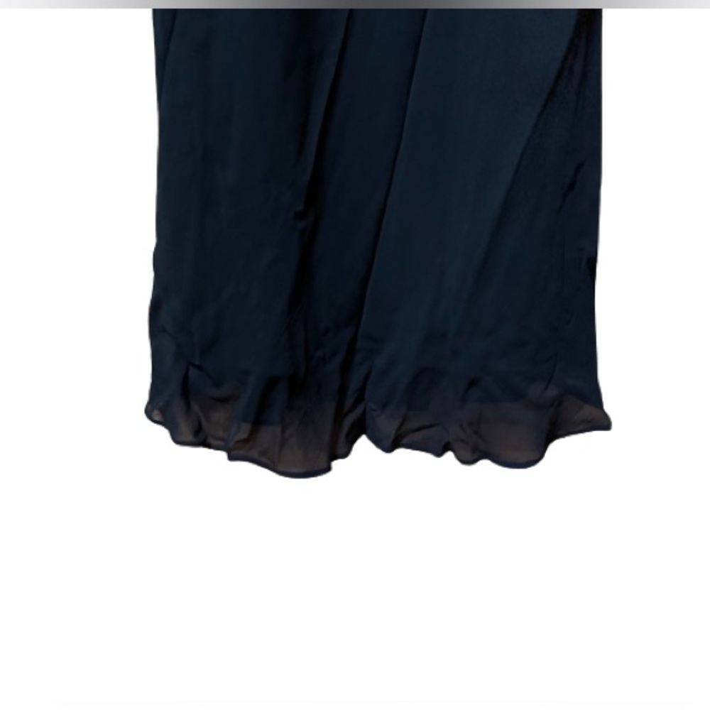 EUC Ralph Lauren Spaghetti Strap Little Black Dress W/ Ruffles - Picture 3 of 5